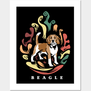 Beagle | Retro design for Dog Lovers Posters and Art